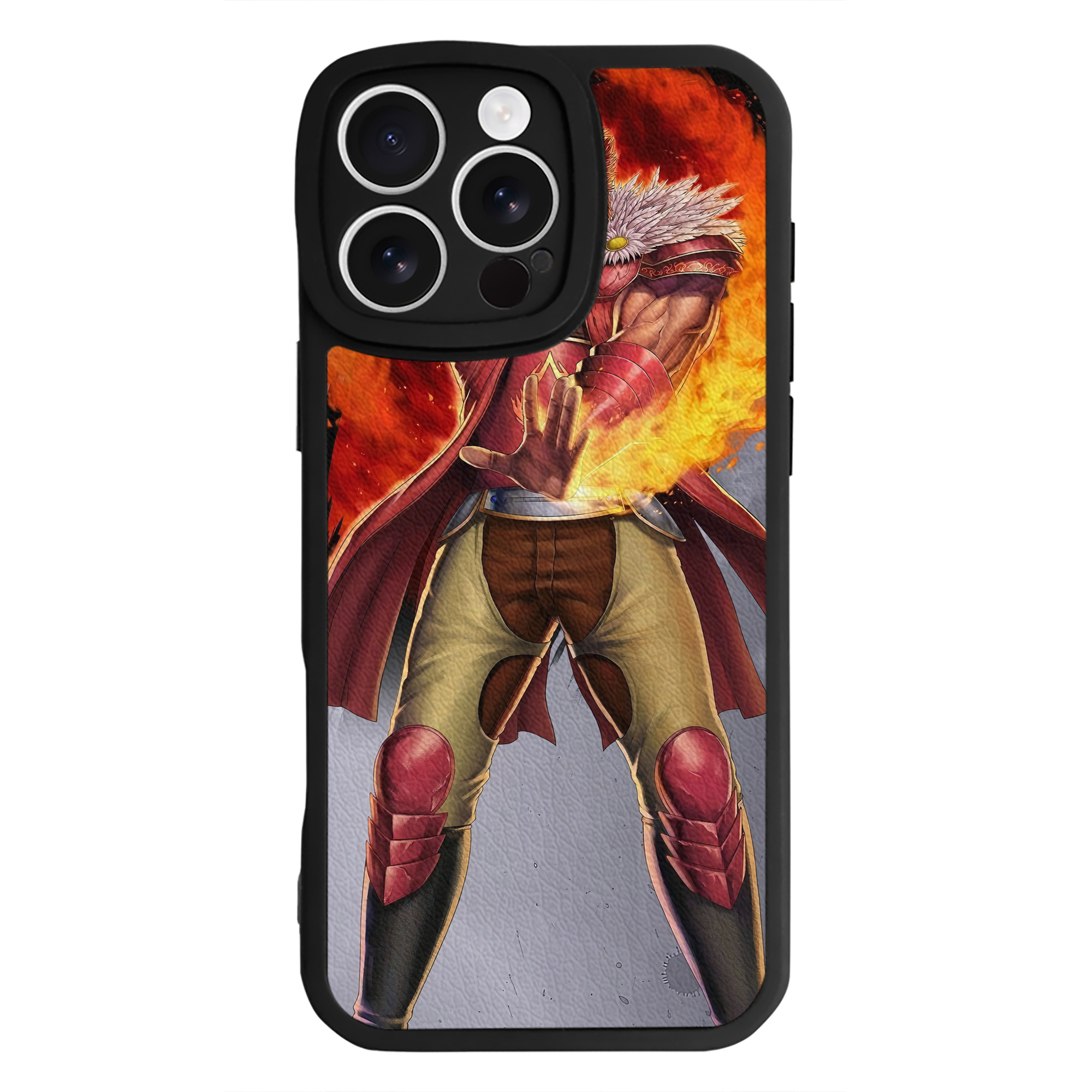 （画像用） 北斗の拳 Fist of the North Star 【iPhone 16シリーズ対応】シリコンスマホケース（レザー調） 材質：シリコン